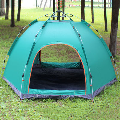 Double Layer 3 4 Person Camping Tent, Oxford Family Pop Up Beach Tent