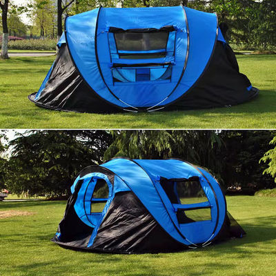 ติดตั้งง่าย Family Pop Up Tent 4 คน, แคมป์ปิ้ง Waterproof Instant Tent