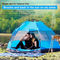 3-4 คน Pop Up Tent Tall ทันที Easy Up Family Camping Tent Automatic