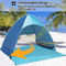 YEFFO ODM Beach Sunscreen Tent ไฟเบอร์กลาส Rod Easy Camp Pop Up Beach Shelter